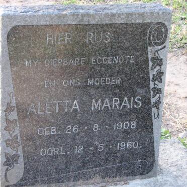 MARAIS Aletta 1908-1960