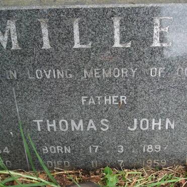 MILLER Thomas John 1897-1959