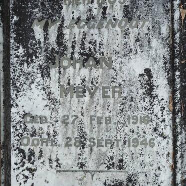 MEYER Johan 1916-1946