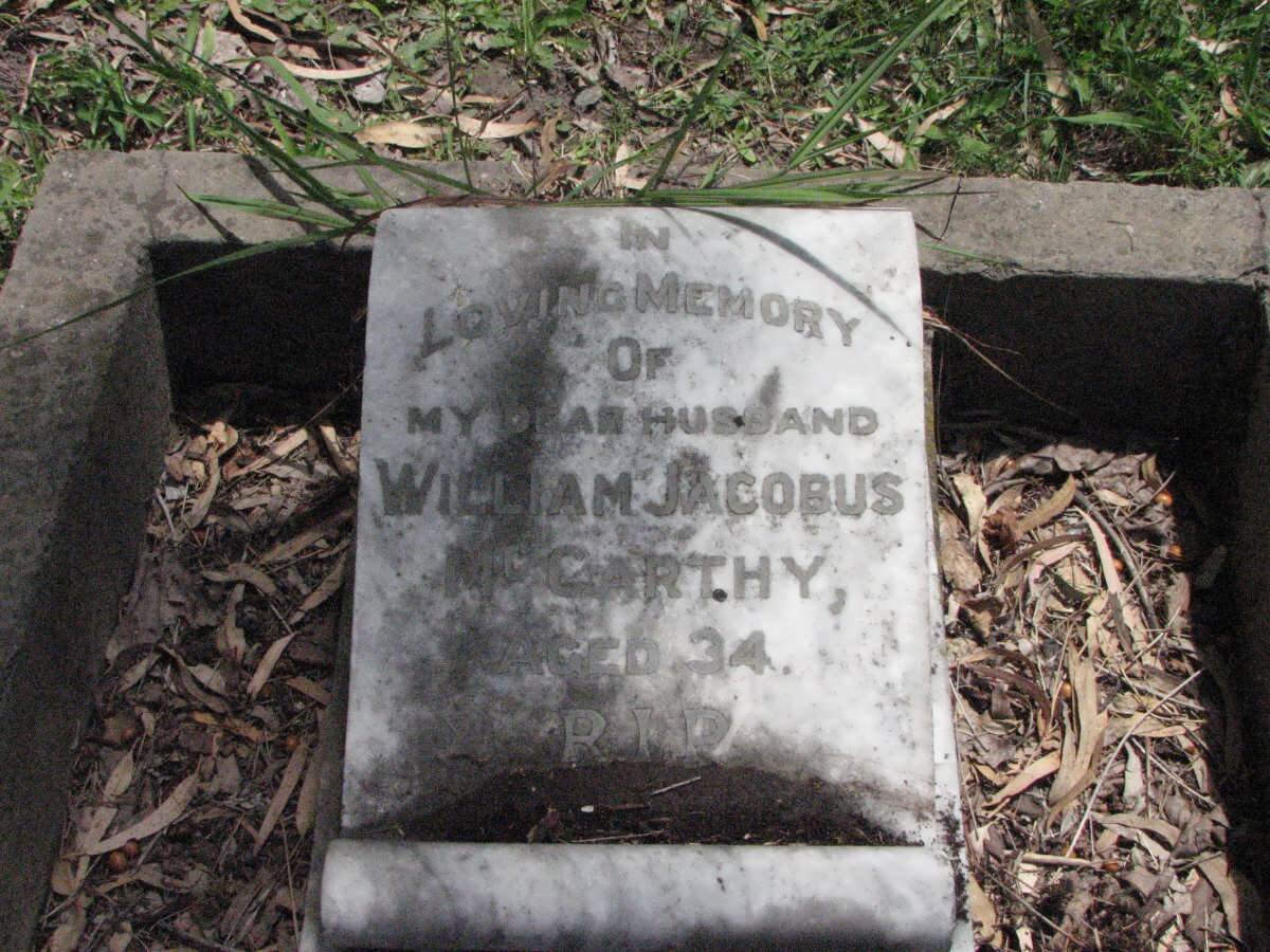 MCCARTHY William Jacobus