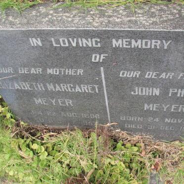 MEYER John Philip 1892-1929 &amp; Elizabeth Margaret 1896-1957