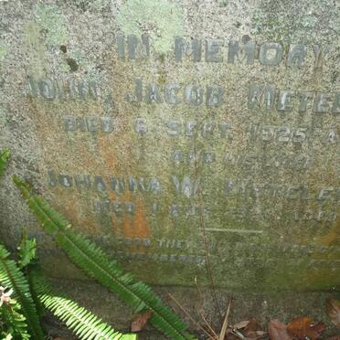 METELERKAMP John Jacob -1925 &amp; Johanna W. -1929