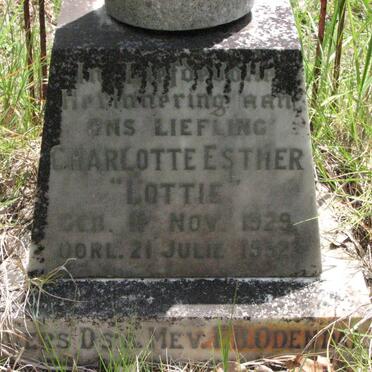 ODENDAL Charlotte Esther 1929-1932