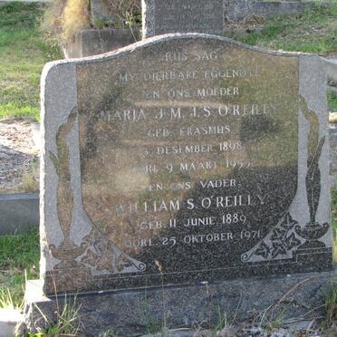 O'REILLY William S. 1889-1971 &amp; Maria J.M. ERASMUS 1898-1955