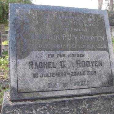 ROOYEN Hendrik P.J., van 1881-1958 &amp; Rachel G.1892-1969