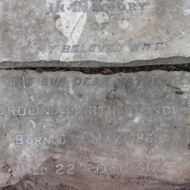 RANGLE Carolina Martha 1861-1913