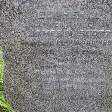 SCOTT James Y. -1908 & Euphemia -1892