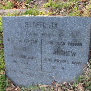 STOPFORTH Andrew :: ?