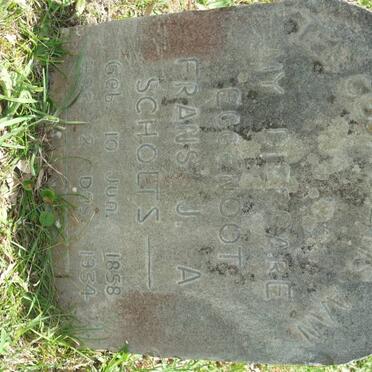 SCHOLTZ Francis J.A. 1858-1934