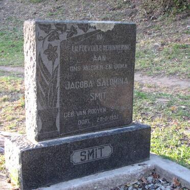 SMIT Jacoba Salomina VAN ROOYEN 1876-1957