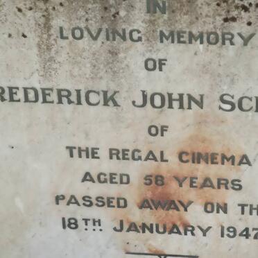 SCHNUGH Frederick John  -1947