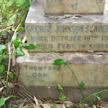 SCHOEMAN George Johnson 1922-1928