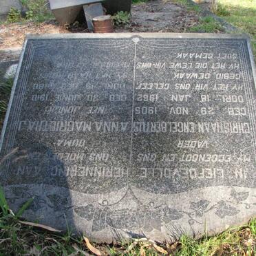 ? Christiaan Engelbertus 1905-1962 Anna Margrietha JONCK 1910-1980