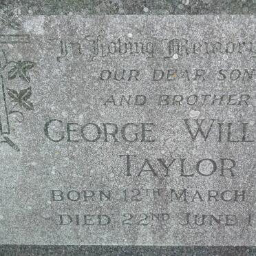 TAYLOR George William 1934-1957