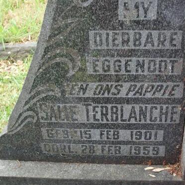 TERBLANCHE Salie 1901-1959