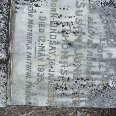 THOMAS Susan Junetta nee LINDSAY 1889-1935