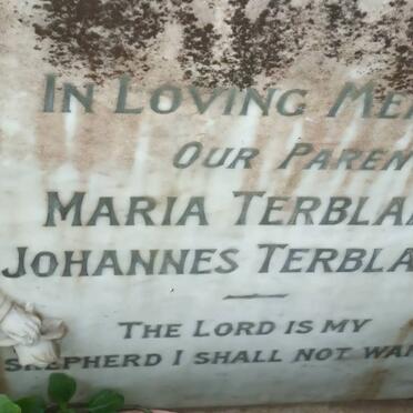 TERBLANCHE Johannes &amp; Maria