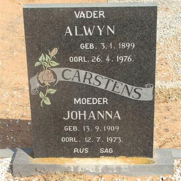 CARSTENS Alwyn 1899-1976 &amp; Johanna 1909-1973