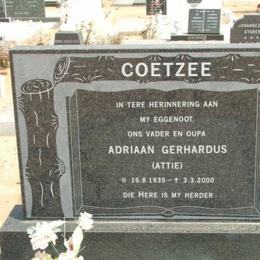 COETZEE Adriaan Gerhardus 1935-2000