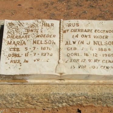 NELSON Alwyn J. 1884-1965 &amp; Maria 1878-1970