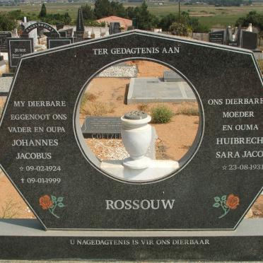 ROSSOUW Johannes Jacobus 1924-1999 &amp; Huibrecht Sara Jacoba 1931-