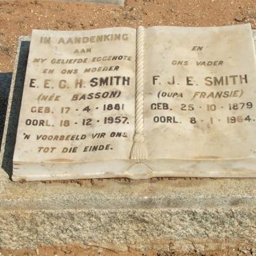 SMITH F.J.E. 1879-1964 &amp; E.E.C.H. BASSON 1881-1957
