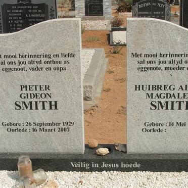 SMITH Pieter Gideon 1929-2007 &amp; Huibreg Aletta Magdalena 1930-