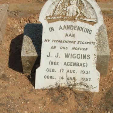 WIGGINS J.J. nee AGENBAG 1931-1957