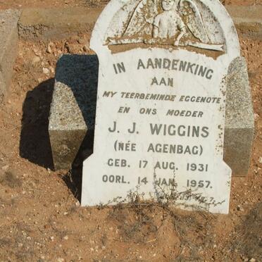 WIGGINS J.J. nee AGENBAG 1931-1957