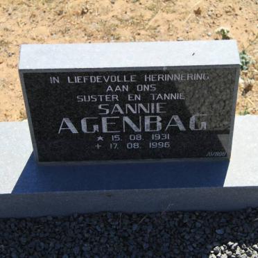 AGENBAG Sannie 1931-1996