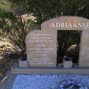 ADRIAANSE Leonard Justinus 1940-2003
