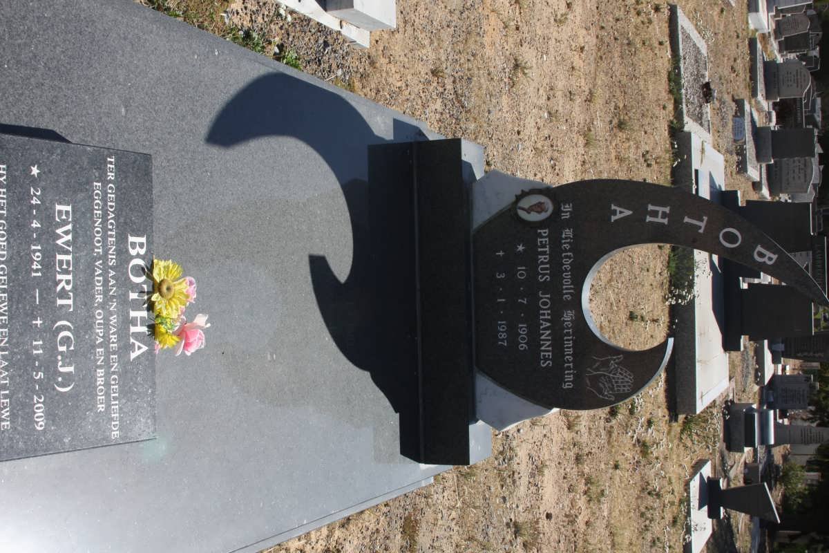 BOTHA Petrus Johannes 1906-1987 :: BOTHA G.J. 1941-2009