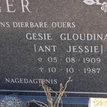 BURGER Gesie Gloudina 1909-1987