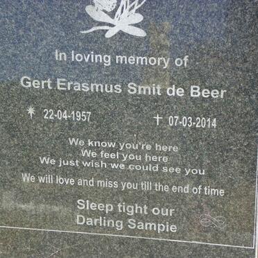 BEER Gert Erasmus Smit, de 1957-2014