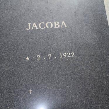 ENGELBRECHT Jacoba 1922-