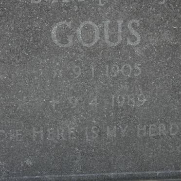 GOUS S.H.F. 1905-1989