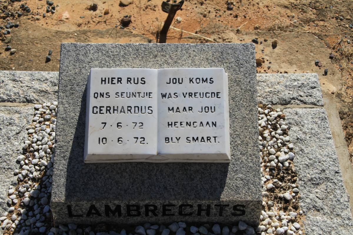 LAMBRECHTS Gerhardus 1972-1972