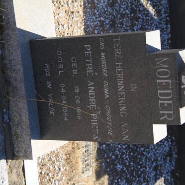 MARAIS Petre Andre 1916-1994