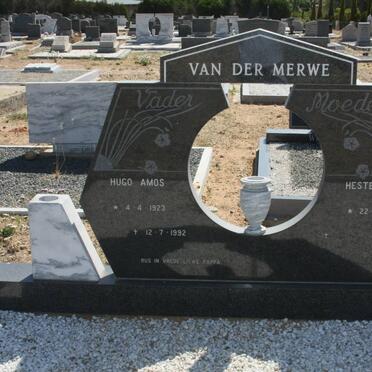 MERWE Hugo Amos, van der 1923-1992 &amp; Hester W.J. 1926-