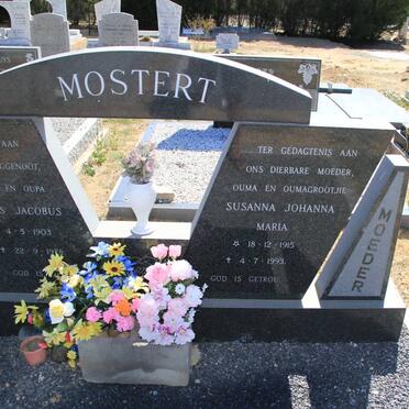 MOSTERT Albertus Jacobus 1903-1978 &amp; Susanna Johanna Maria 1915-1993
