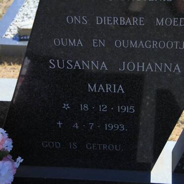 MOSTERT Susanna Johanna Maria 1915-1993