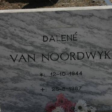 NOORDWYK Dalene, van 1944-1987