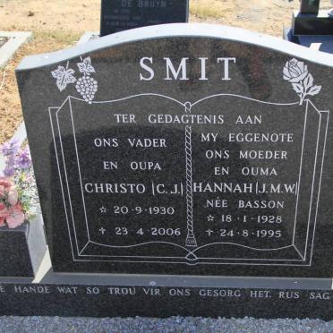SMIT C.J. 1930-2006 &amp; J.M.W. BASSON 1928-1995