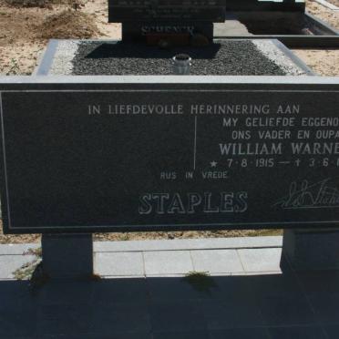 STAPLES William Warner 1915-1988