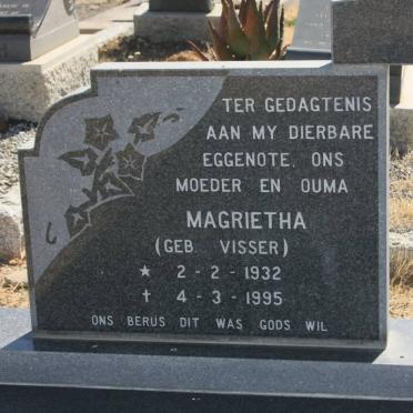 SMIT G.J.N. 1923- &amp; Magrietha VISSER 1932-1995 