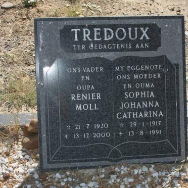 TREDOUX Renier Moll 1920-2000 &amp; Sophia Johanna Catharina 1917-1991