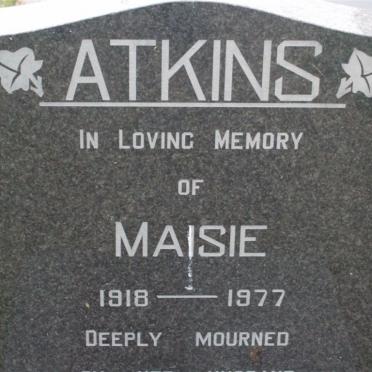 ATKINS Bill 1??5-19?2 &amp; Maisie 1918-1977 