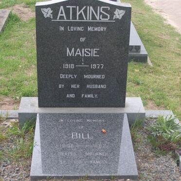 ATKINS Bill 1??5-19?2 &amp; Maisie 1918-1977