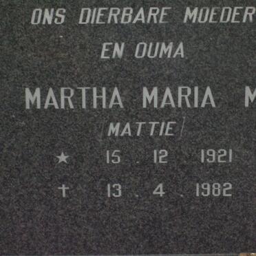 CLAASSEN Martha Maria M. 1921-1982