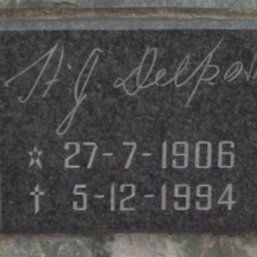 DELPORT H.J. 1906-1994